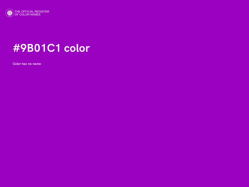 #9B01C1 color image