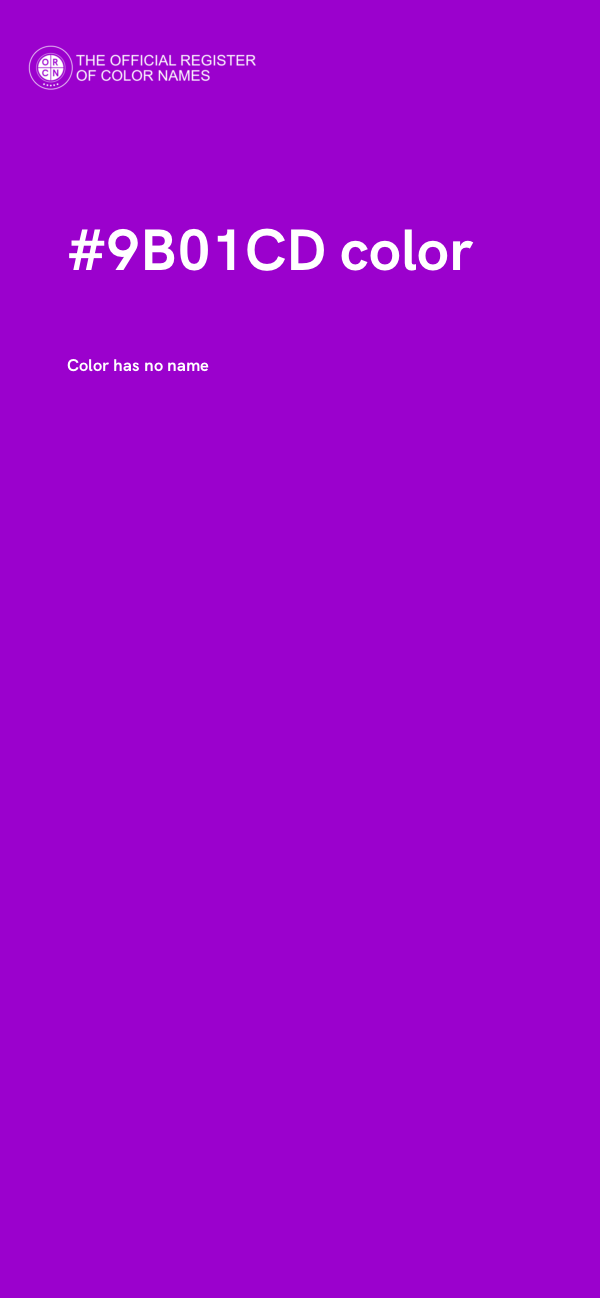 #9B01CD color image