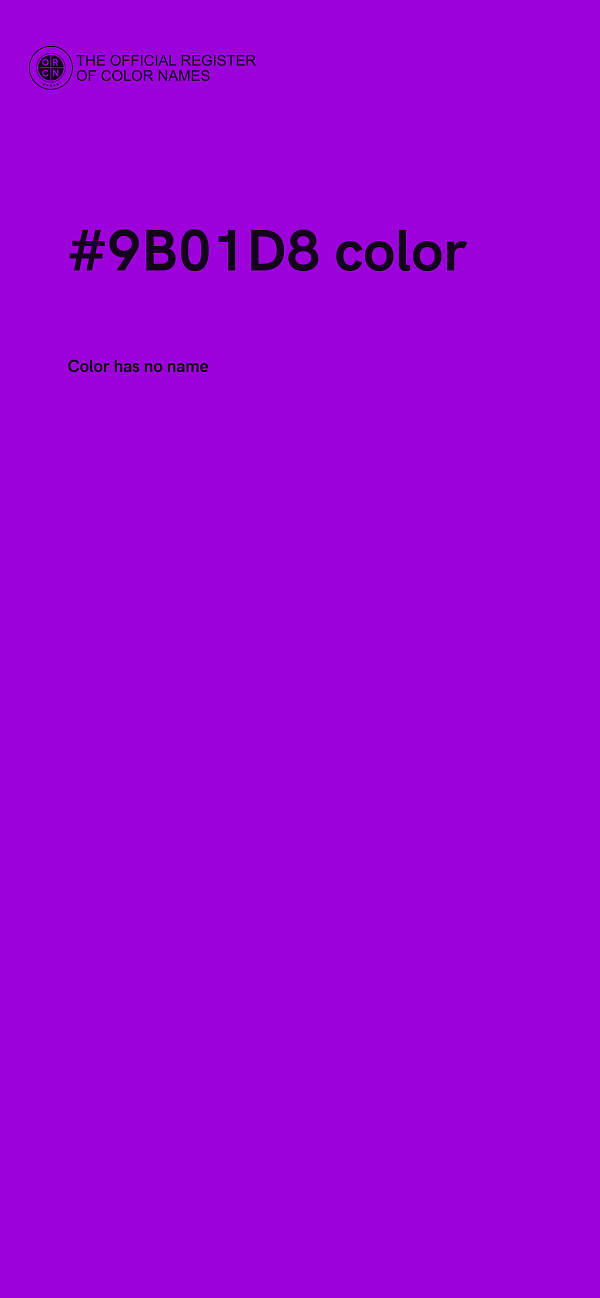 #9B01D8 color image