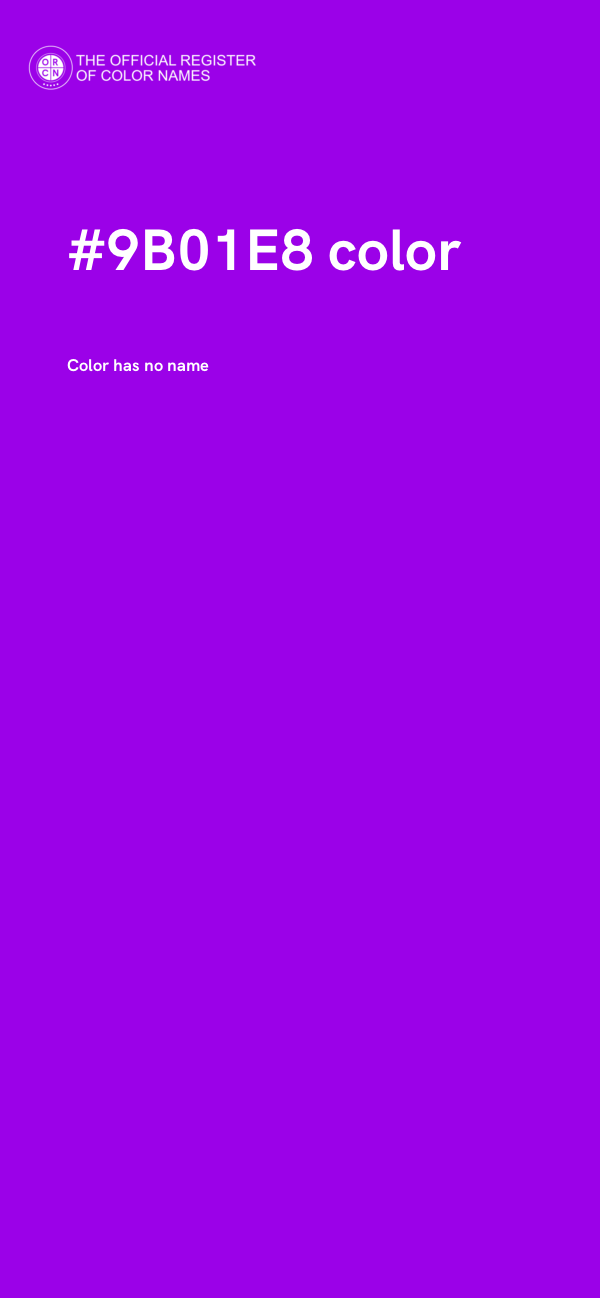 #9B01E8 color image