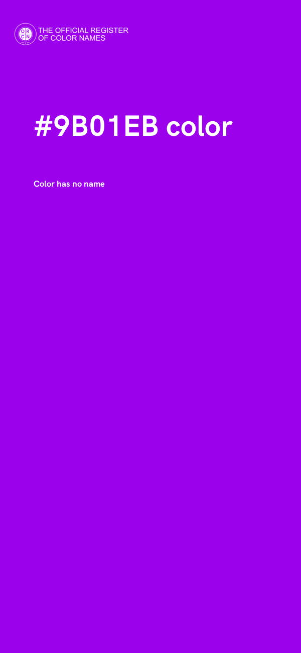 #9B01EB color image