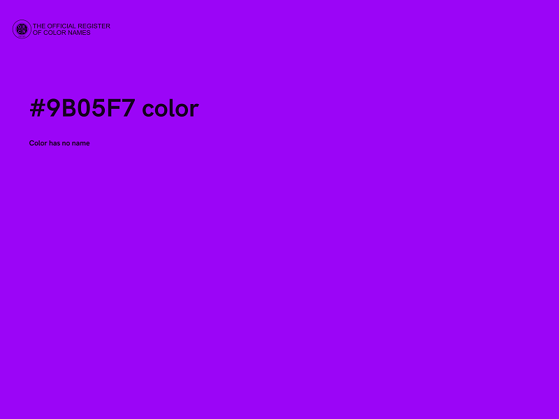 #9B05F7 color image