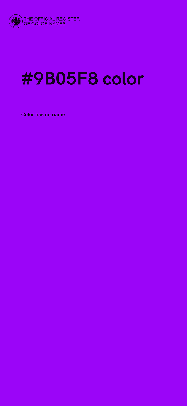 #9B05F8 color image