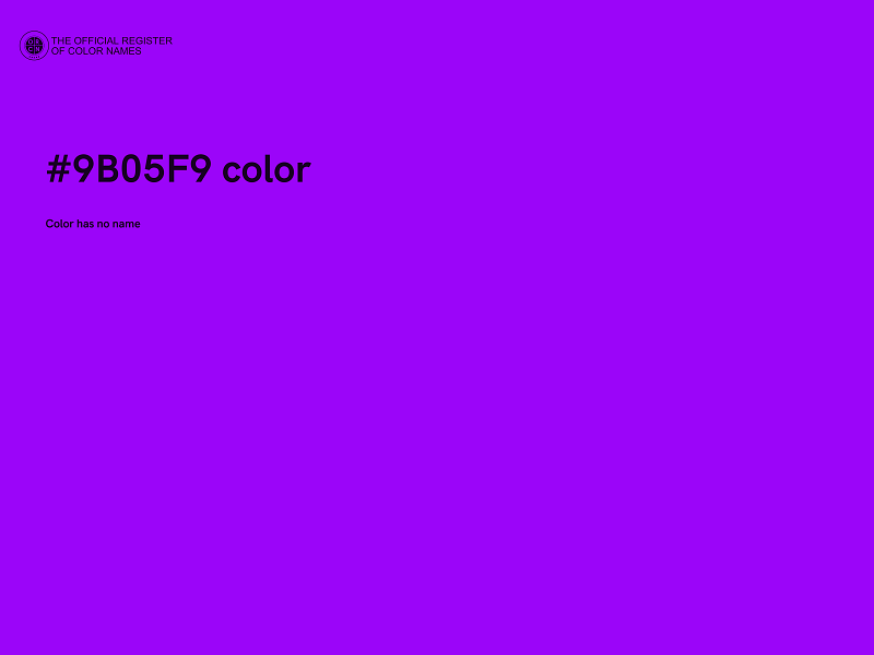 #9B05F9 color image