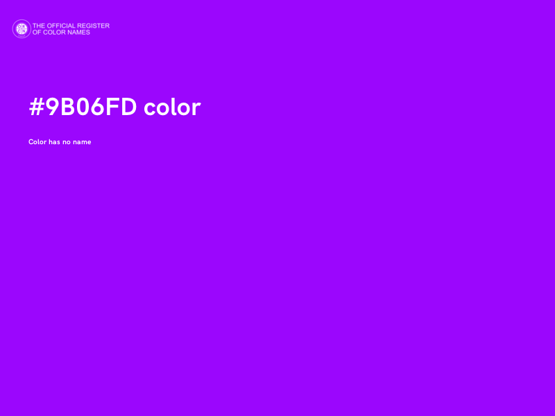 #9B06FD color image