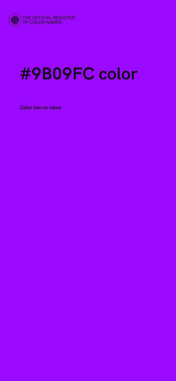 #9B09FC color image