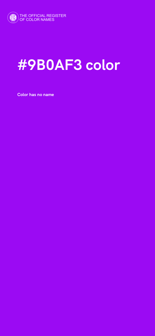 #9B0AF3 color image