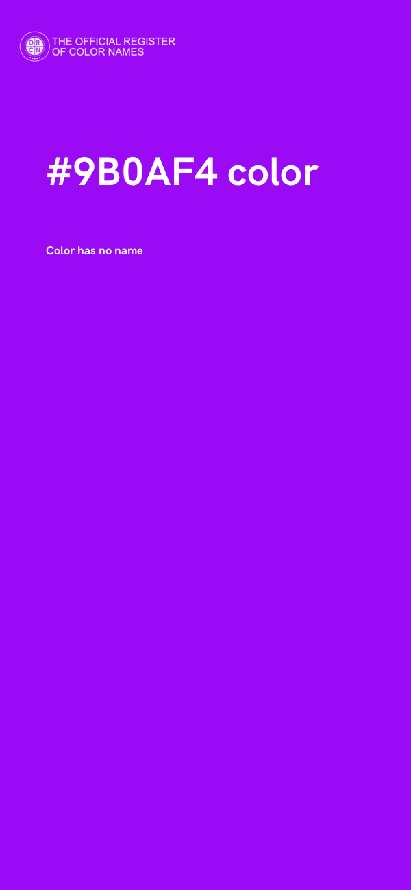 #9B0AF4 color image