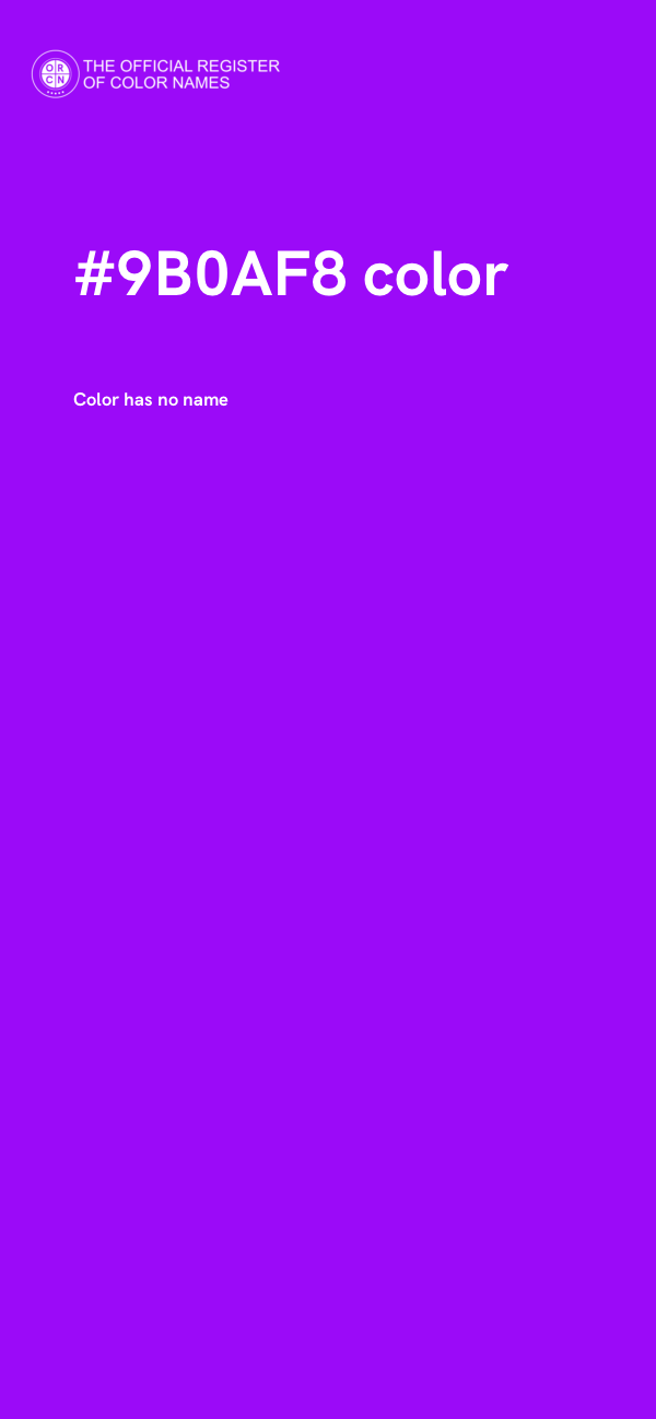 #9B0AF8 color image