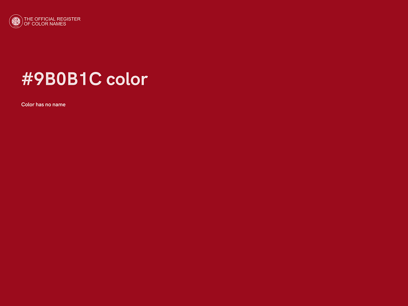 #9B0B1C color image