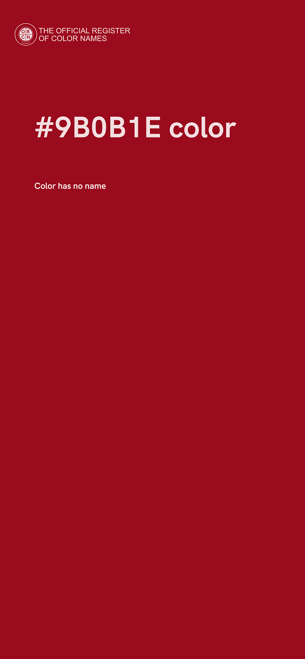 #9B0B1E color image