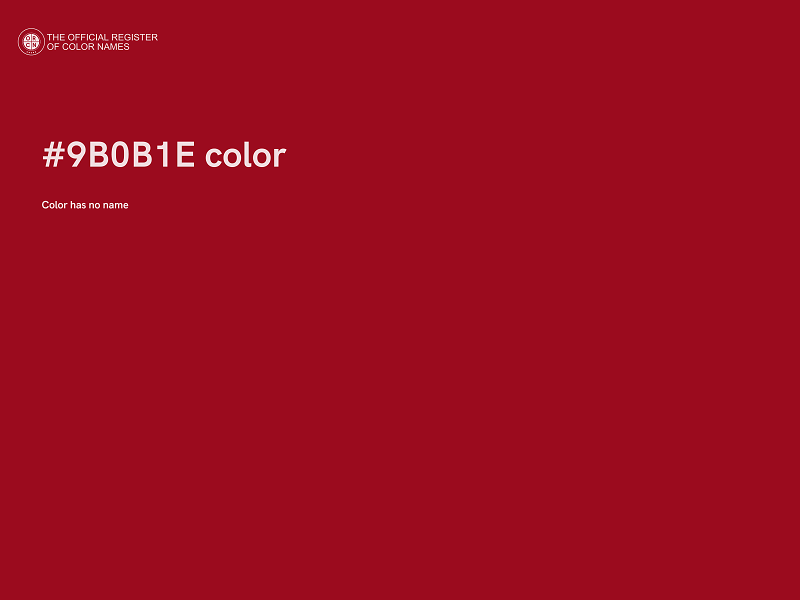 #9B0B1E color image