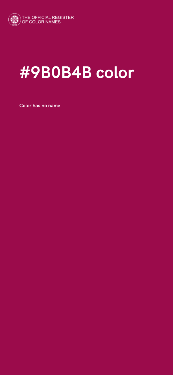 #9B0B4B color image