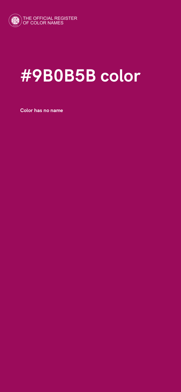 #9B0B5B color image