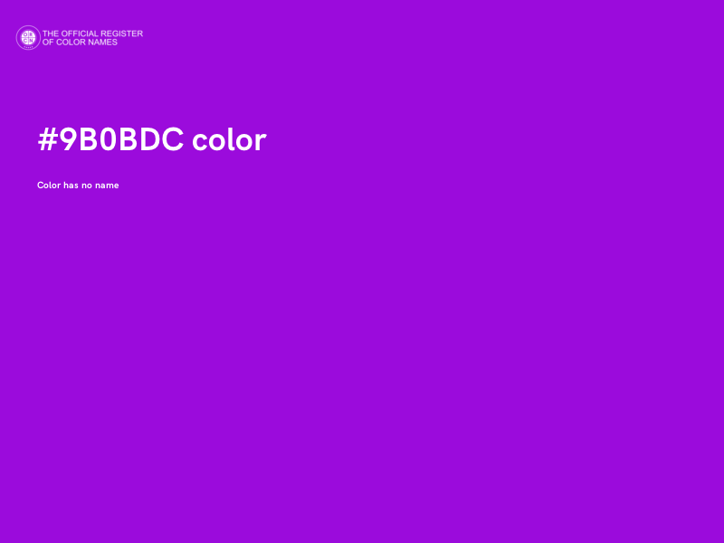 #9B0BDC color image