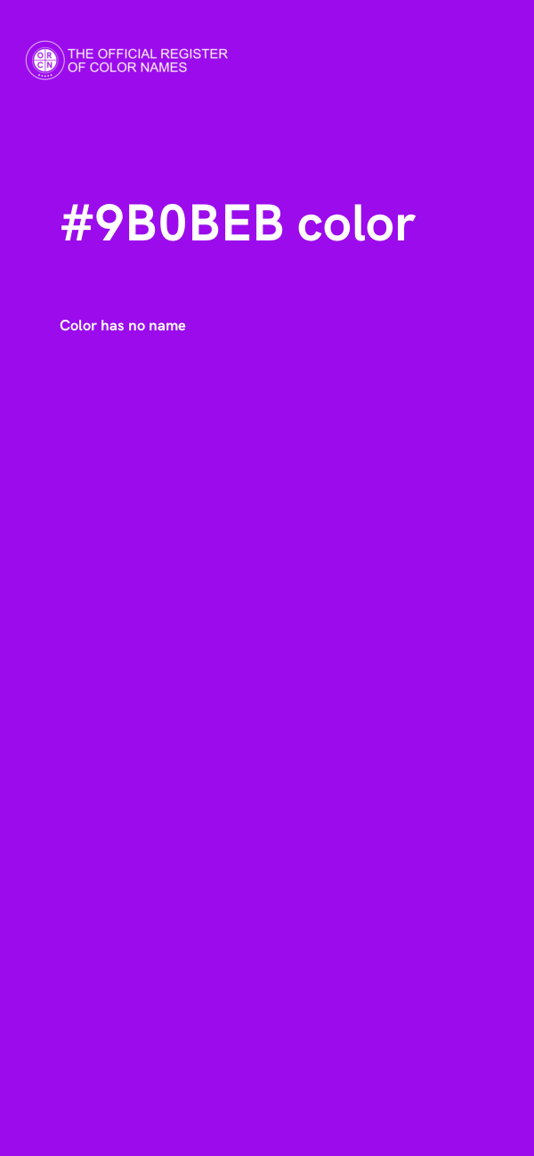 #9B0BEB color image