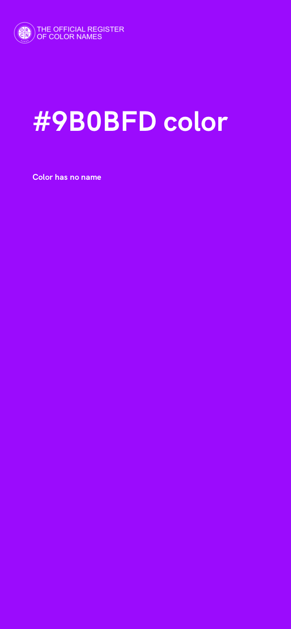 #9B0BFD color image