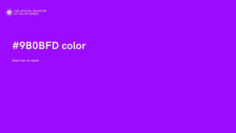 #9B0BFD color image