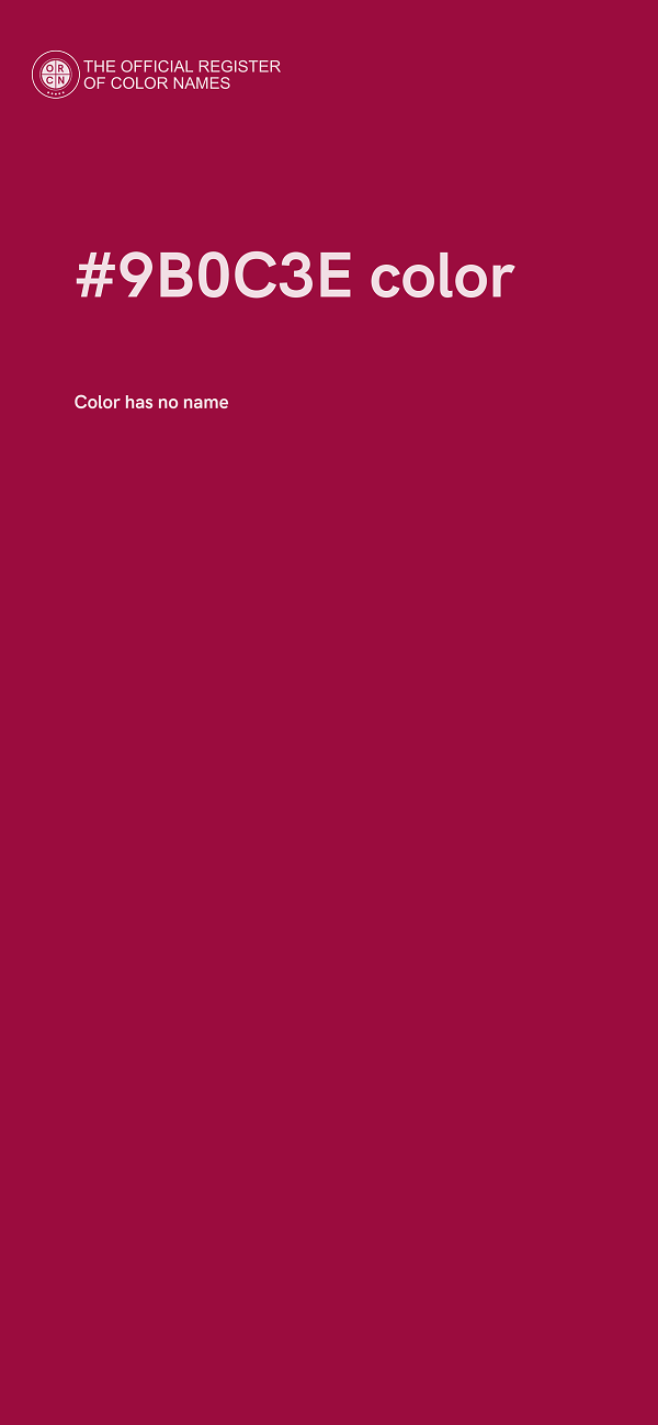 #9B0C3E color image