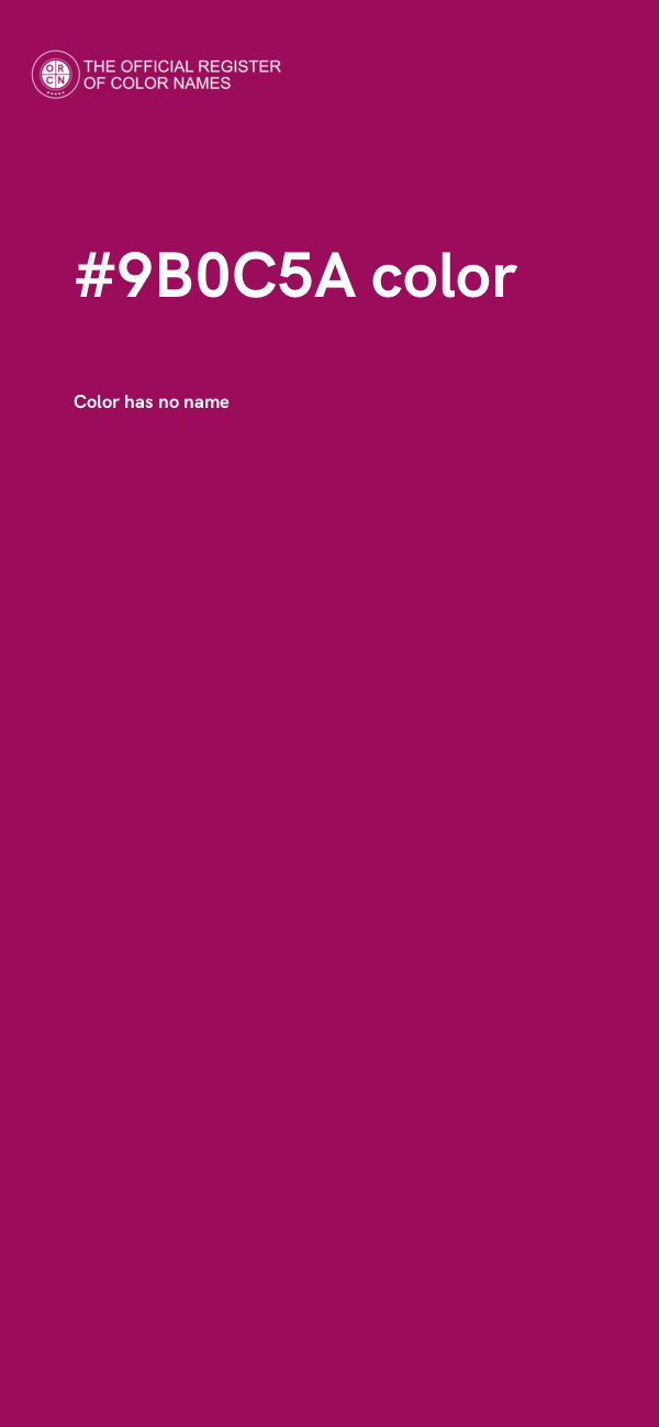 #9B0C5A color image