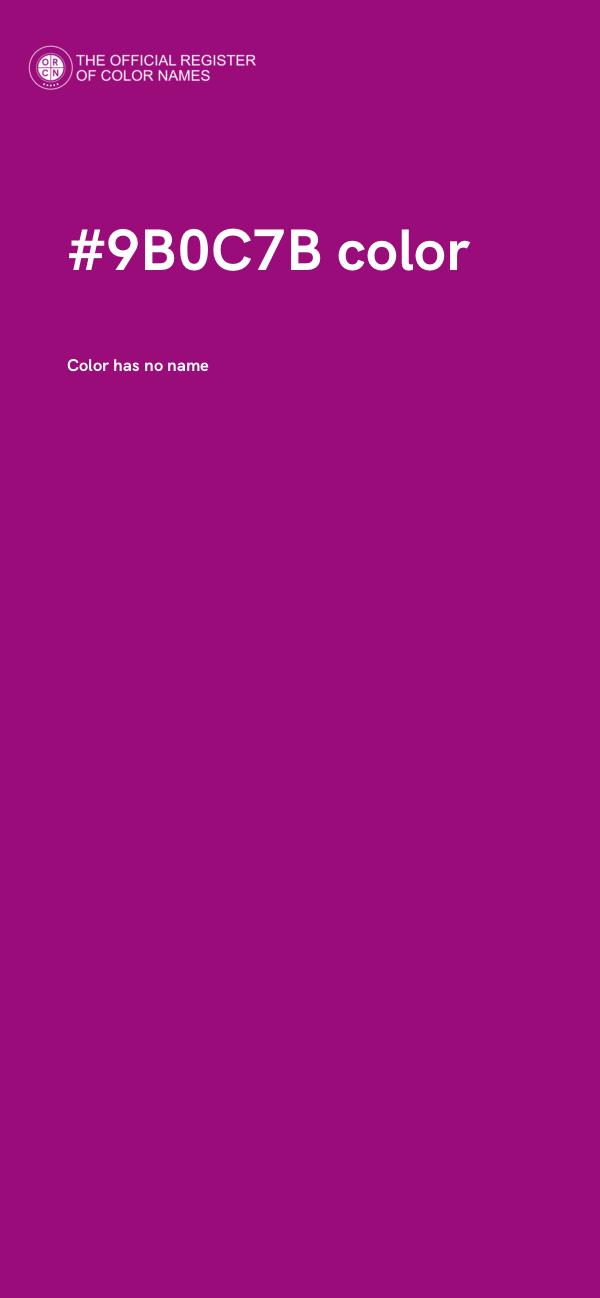 #9B0C7B color image