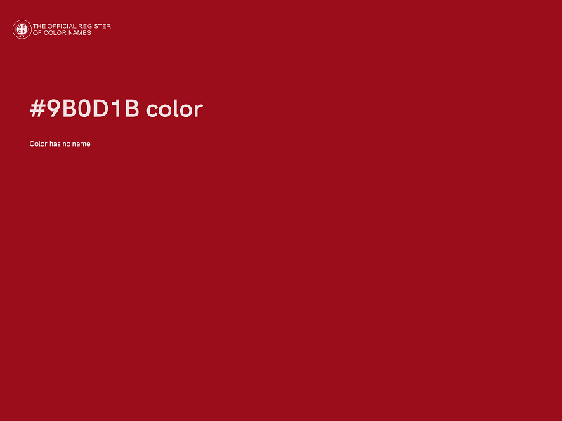 #9B0D1B color image