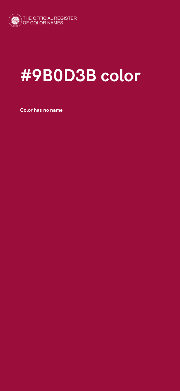 #9B0D3B color image