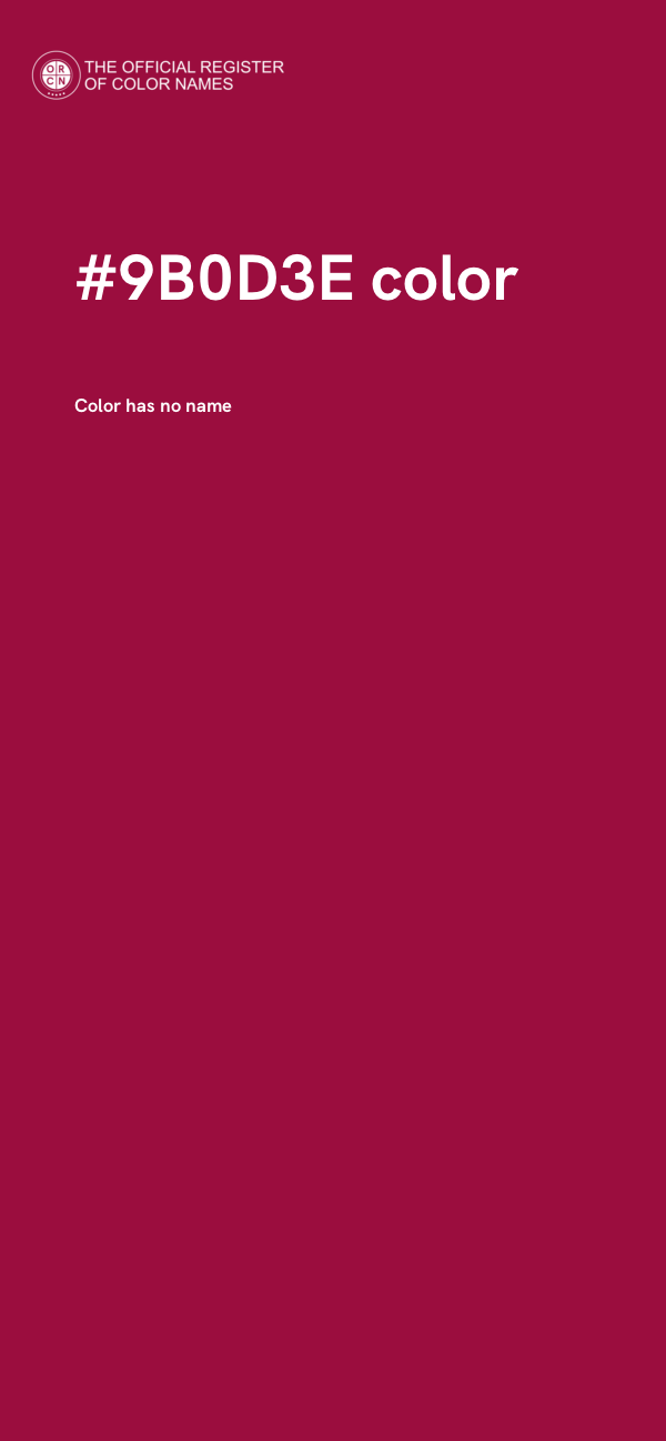 #9B0D3E color image