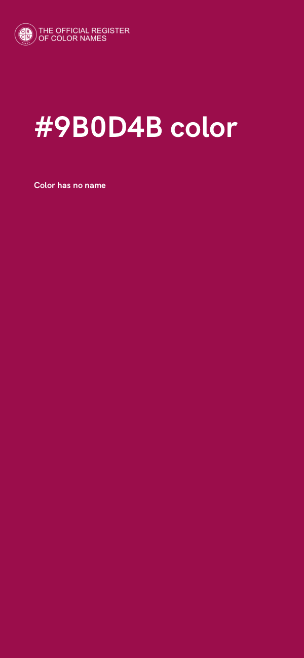 #9B0D4B color image