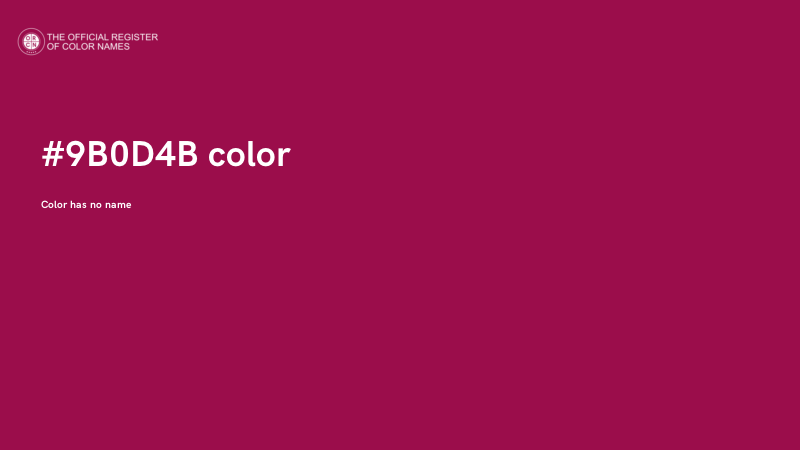 #9B0D4B color image