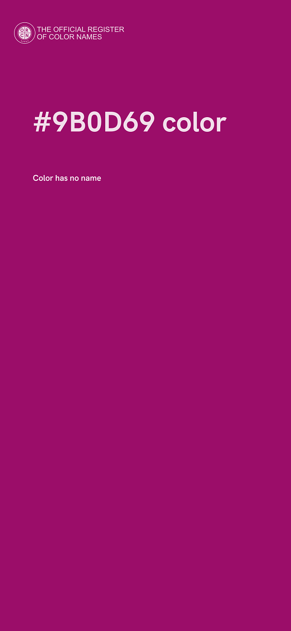 #9B0D69 color image