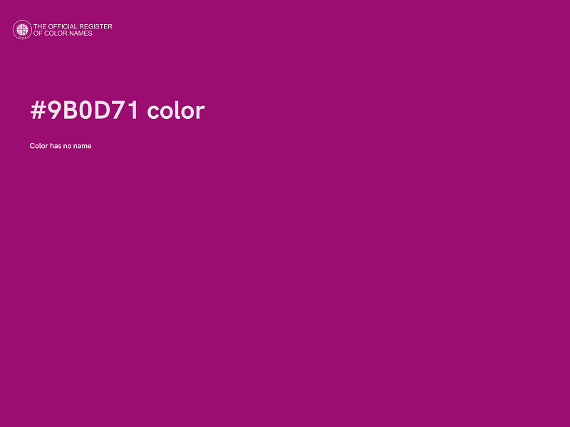 #9B0D71 color image