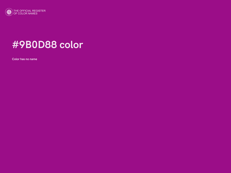 #9B0D88 color image