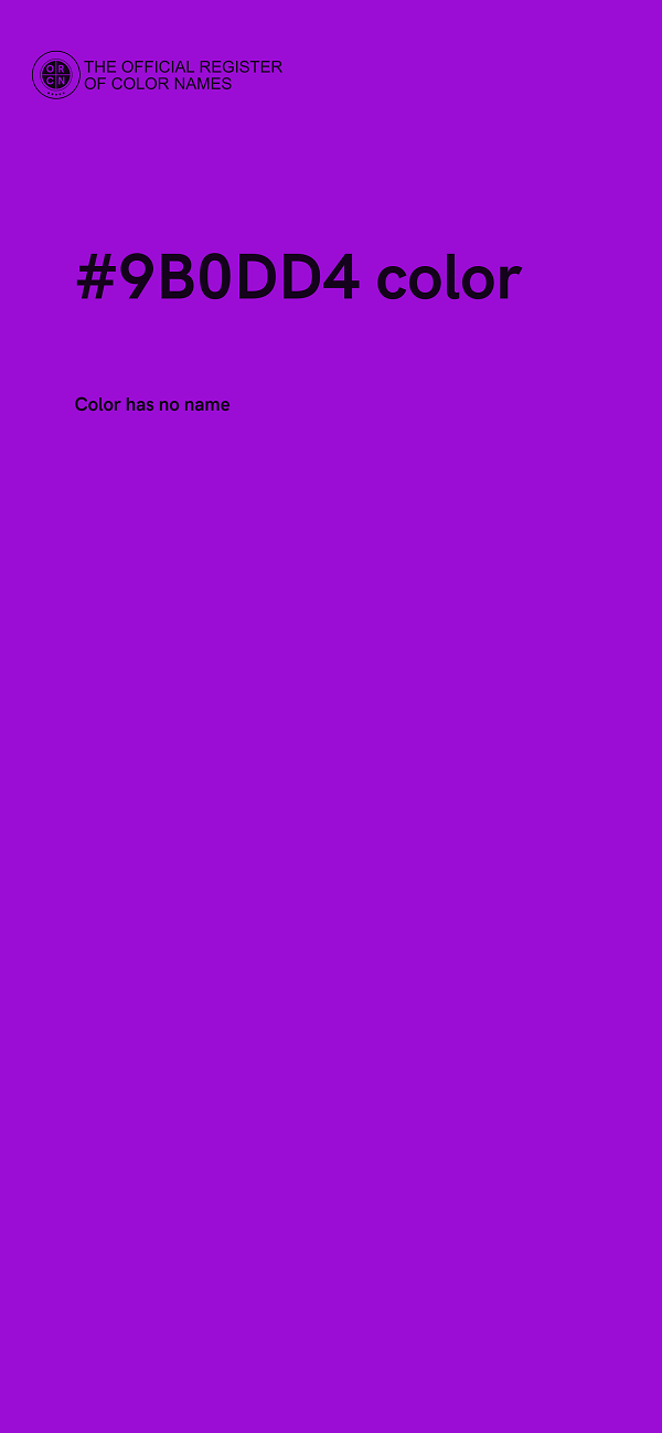 #9B0DD4 color image