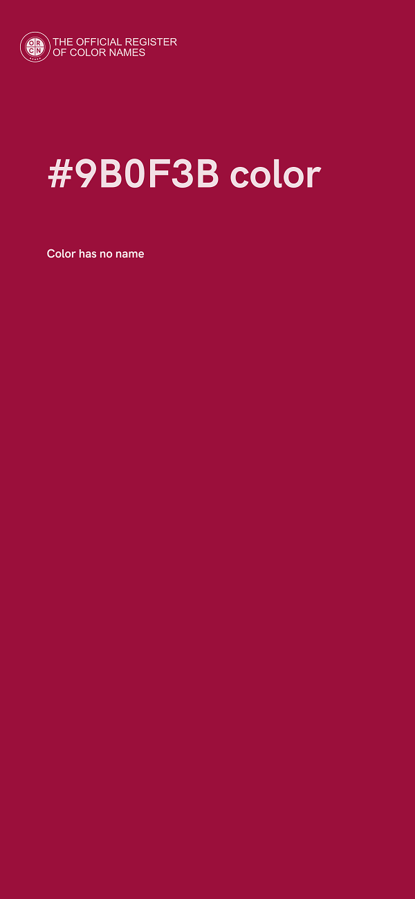 #9B0F3B color image