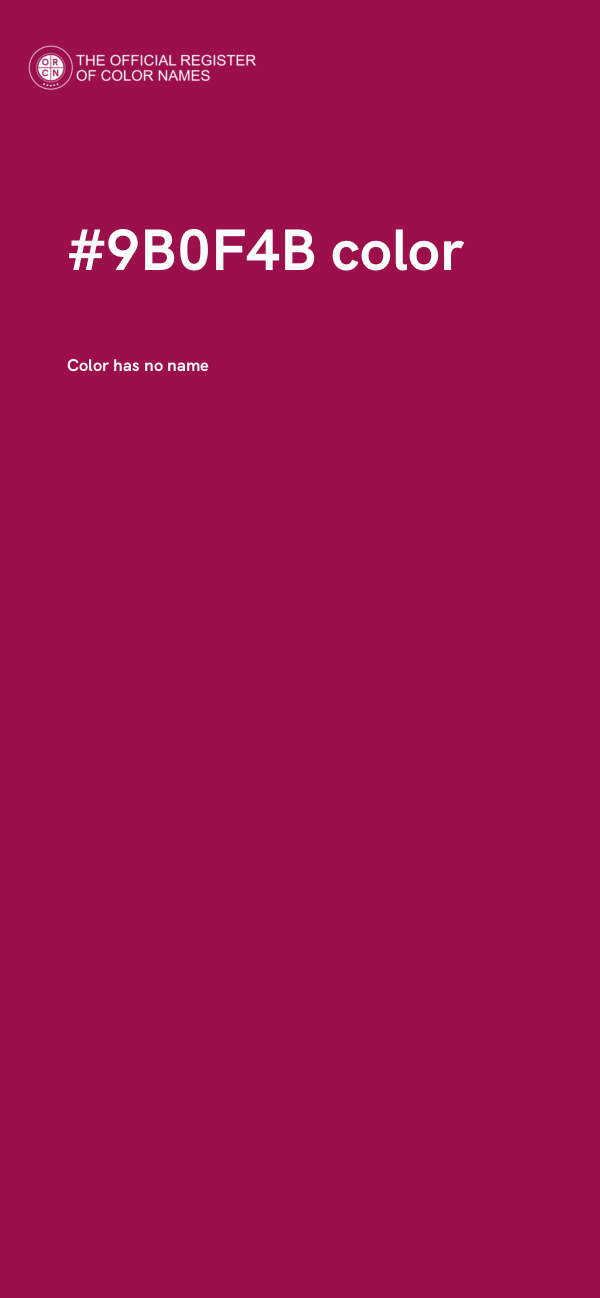 #9B0F4B color image