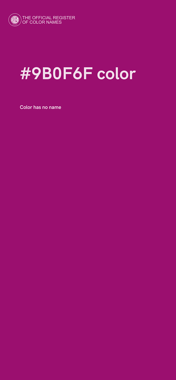 #9B0F6F color image