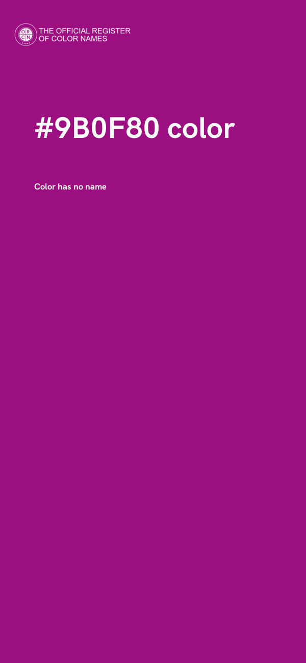 #9B0F80 color image