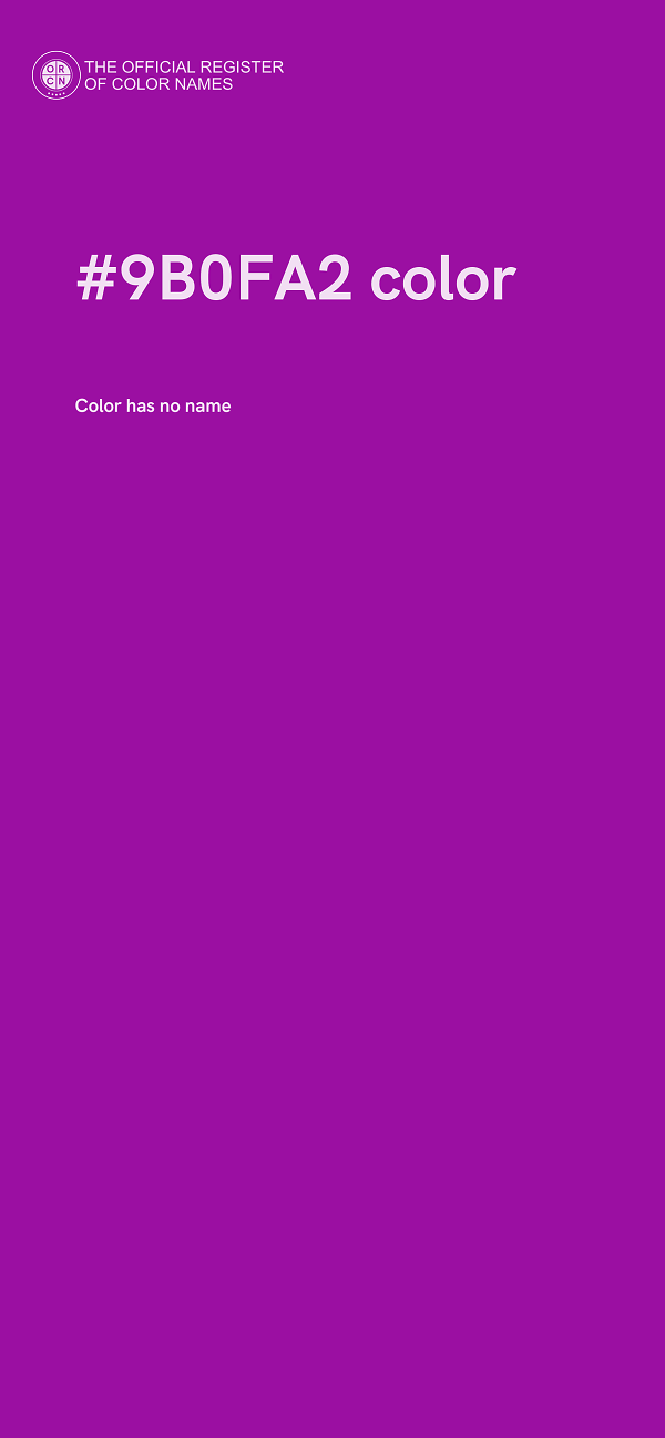 #9B0FA2 color image