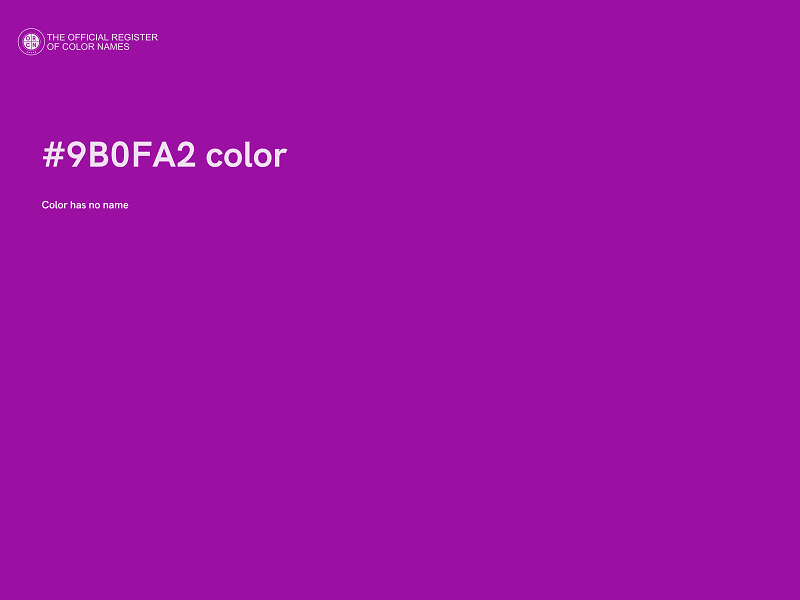 #9B0FA2 color image
