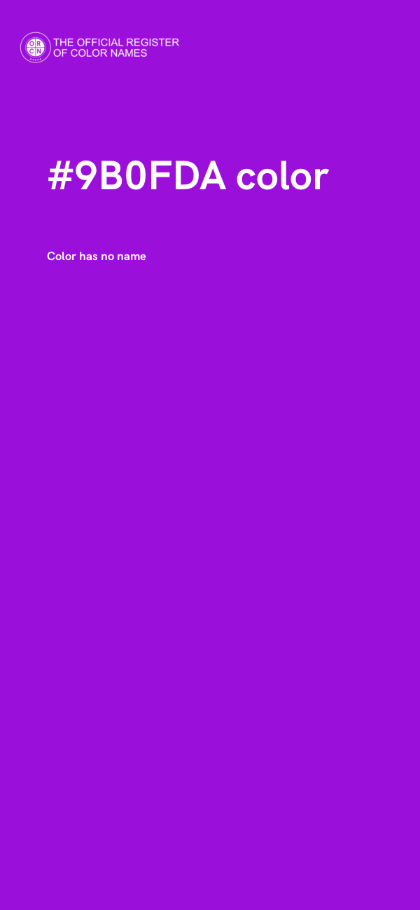 #9B0FDA color image