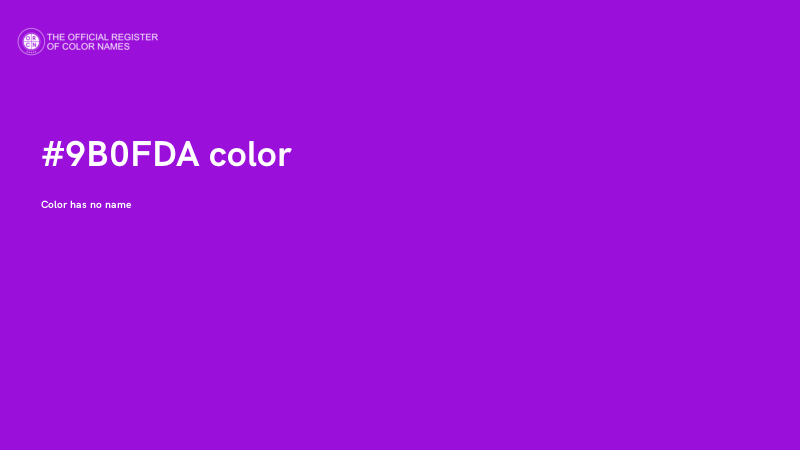 #9B0FDA color image
