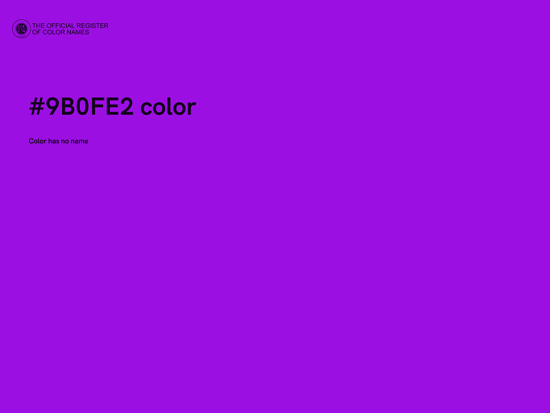 #9B0FE2 color image