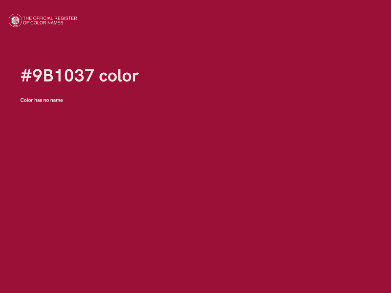 #9B1037 color image