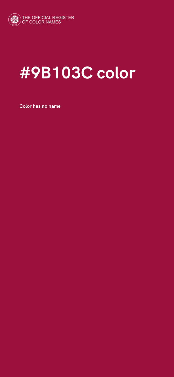 #9B103C color image