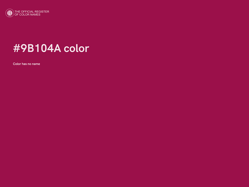 #9B104A color image