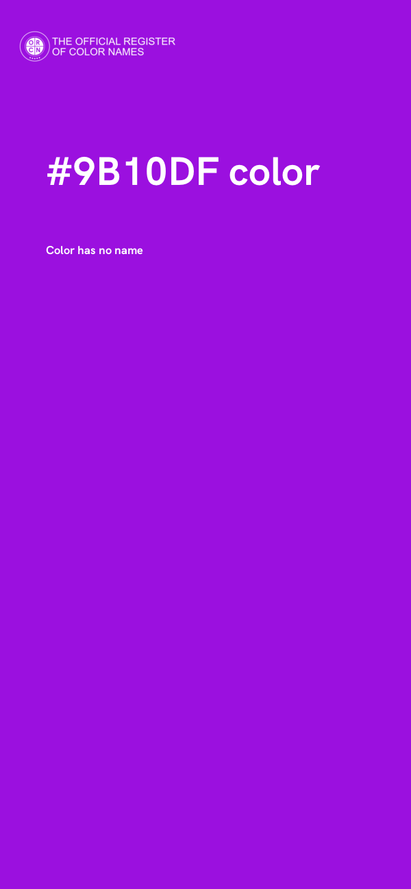 #9B10DF color image