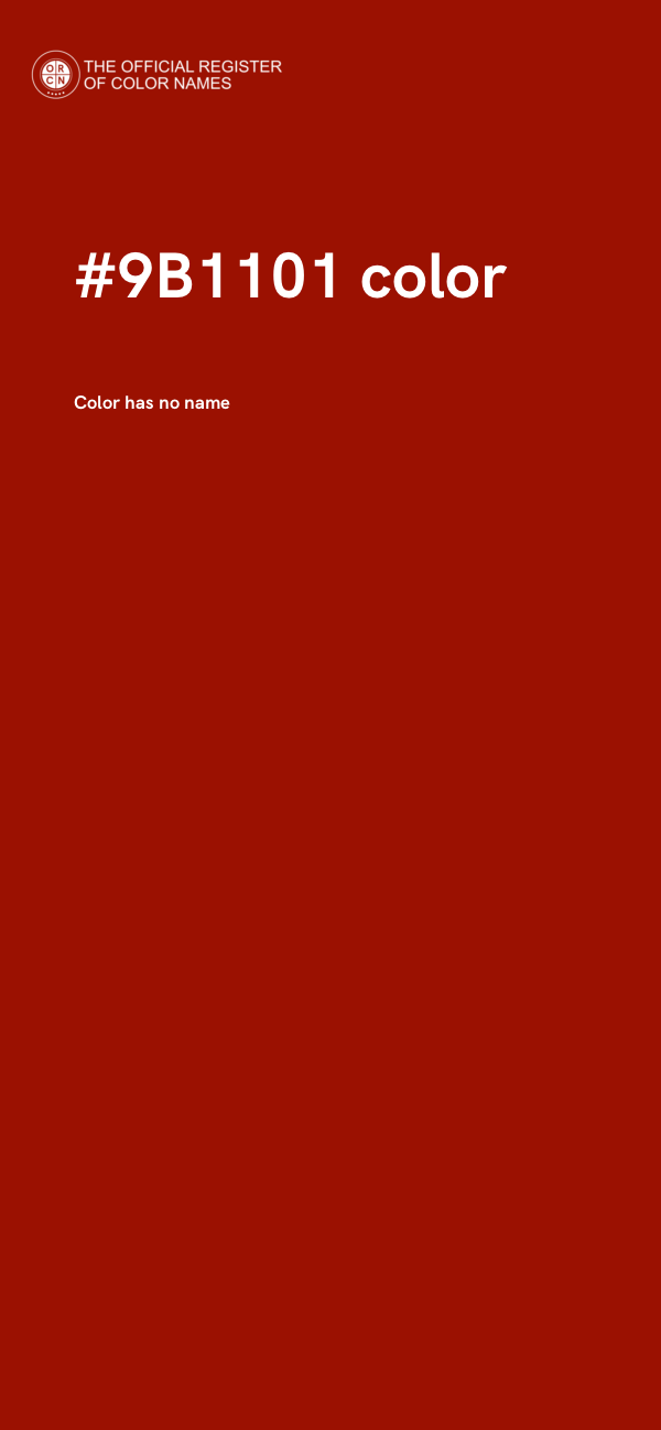 #9B1101 color image