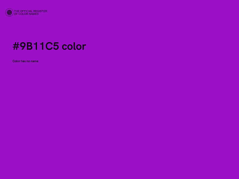 #9B11C5 color image