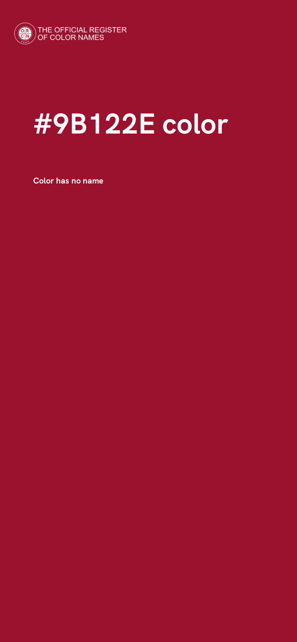 #9B122E color image
